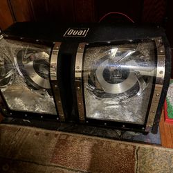 2-12” dual sub box and speaker system