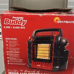 PROPANE HEATER  PORTABLE BUDDY MR HEATER NEW $80 SERIOUS BUYERS PLEASE