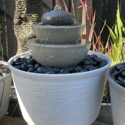 30” Custom 3 Tiered Cascading Water Fountain ⛲️ 