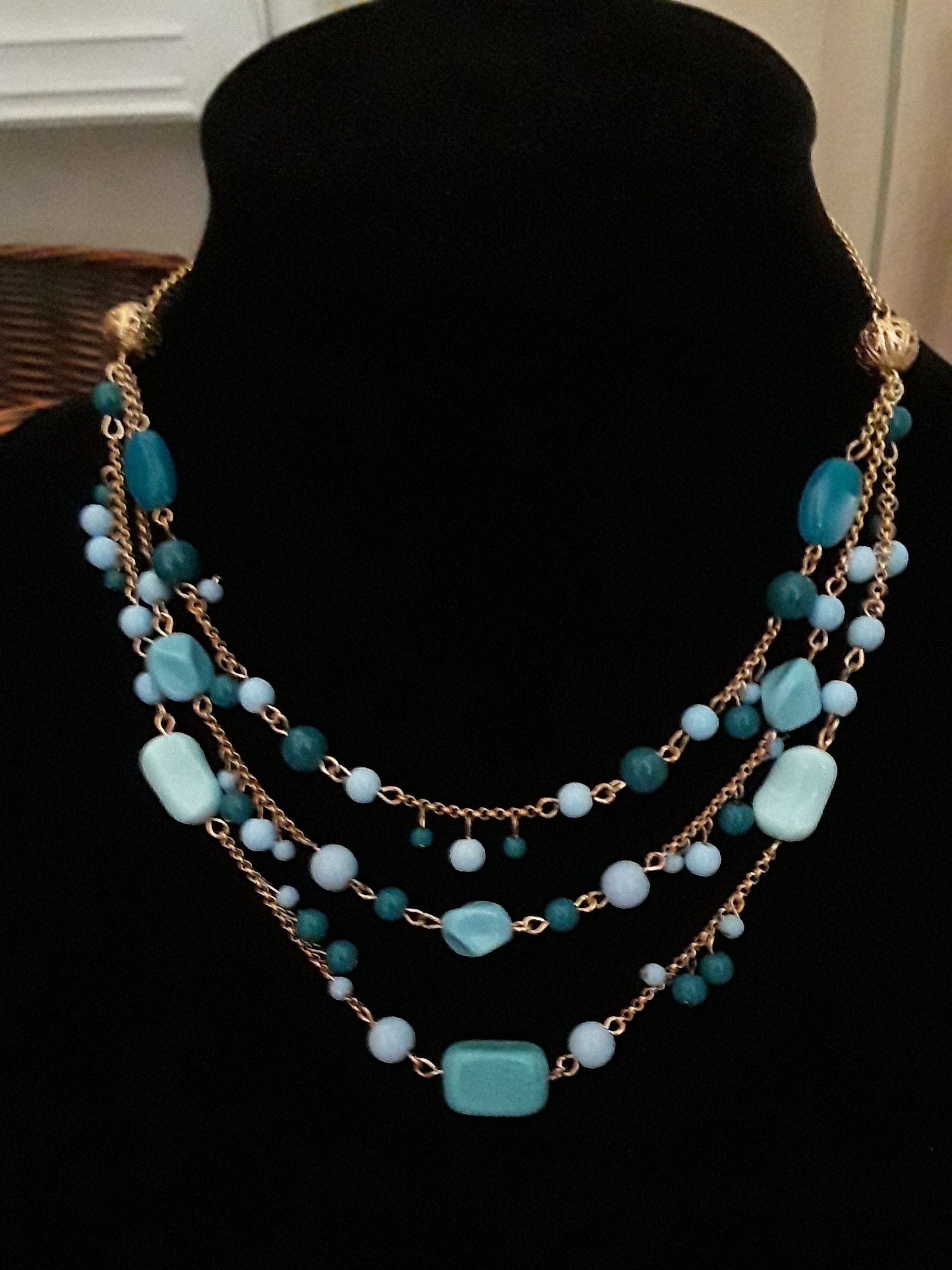 Vintage Avon Faux Turquoise Necklace