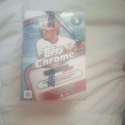 topps. chrome baseball blaster box