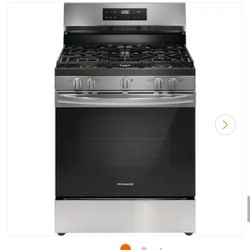 50% OFF - Frigidaire 30" Gas Range 5 Burner Stainless Steel Quick Boil Steam Clean