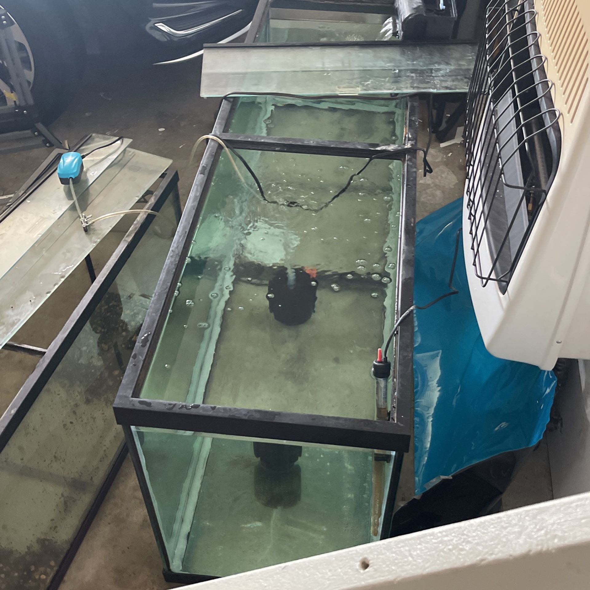 Aquarium supplies, filters, tanks