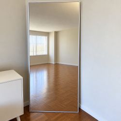 IKEA HOVET Large Full-Length Mirror – Aluminum Frame