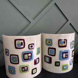 Art Deco  Wall Shade Set 