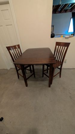 Compact Dining Table with Two Chairs