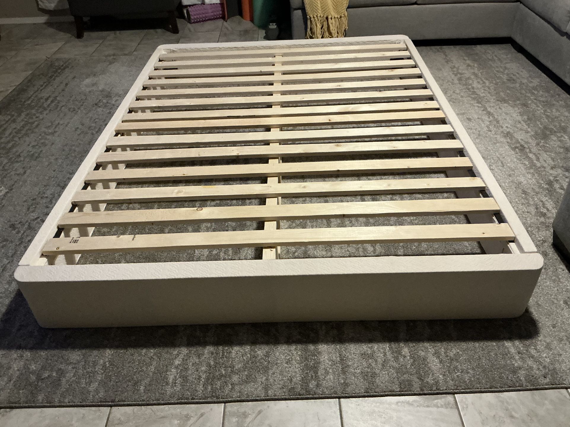 Queen Bed Frame - Naturepedic Cloth Platform Bed Frame 