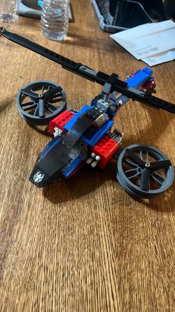 Lego Batman and spider man helicopter