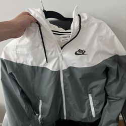Nike Jacket ( Grey And White)