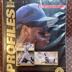 Ken Griffey Jr Collectible Magazine With Uncut Baseball Cards In The Back! 