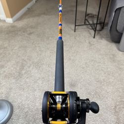 Seeker American / Penn Squall II Lever Drag Saltwater Fishing Combo