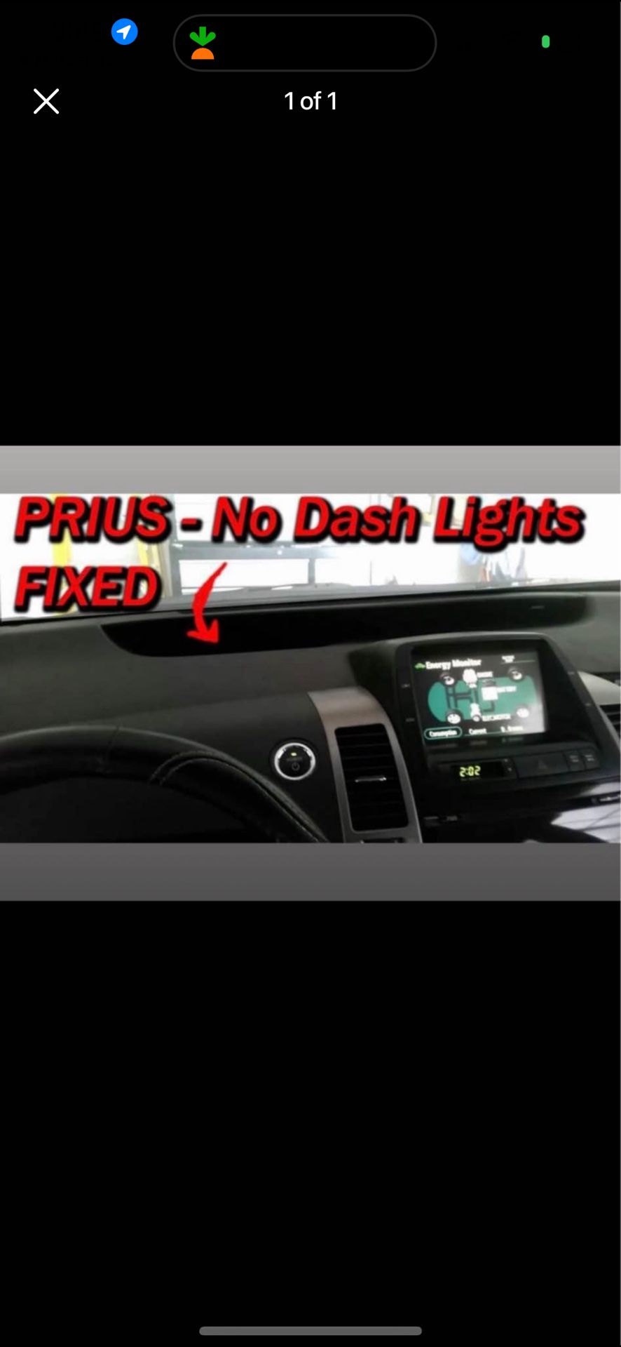 Toyota Prius Dash Light