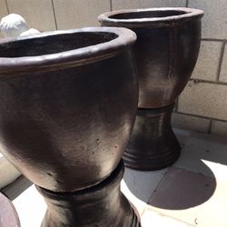 New Flower Pots Made Out Of Cement 