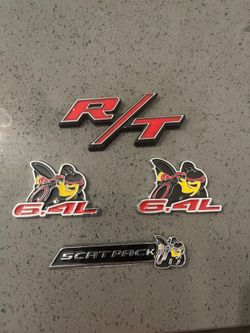 R/T scatpack emblems for Dodge Charger/Challenger