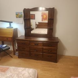 Dresser with Vanity Mirror