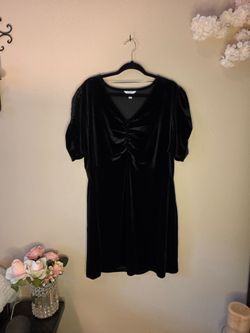 3X velvet dress