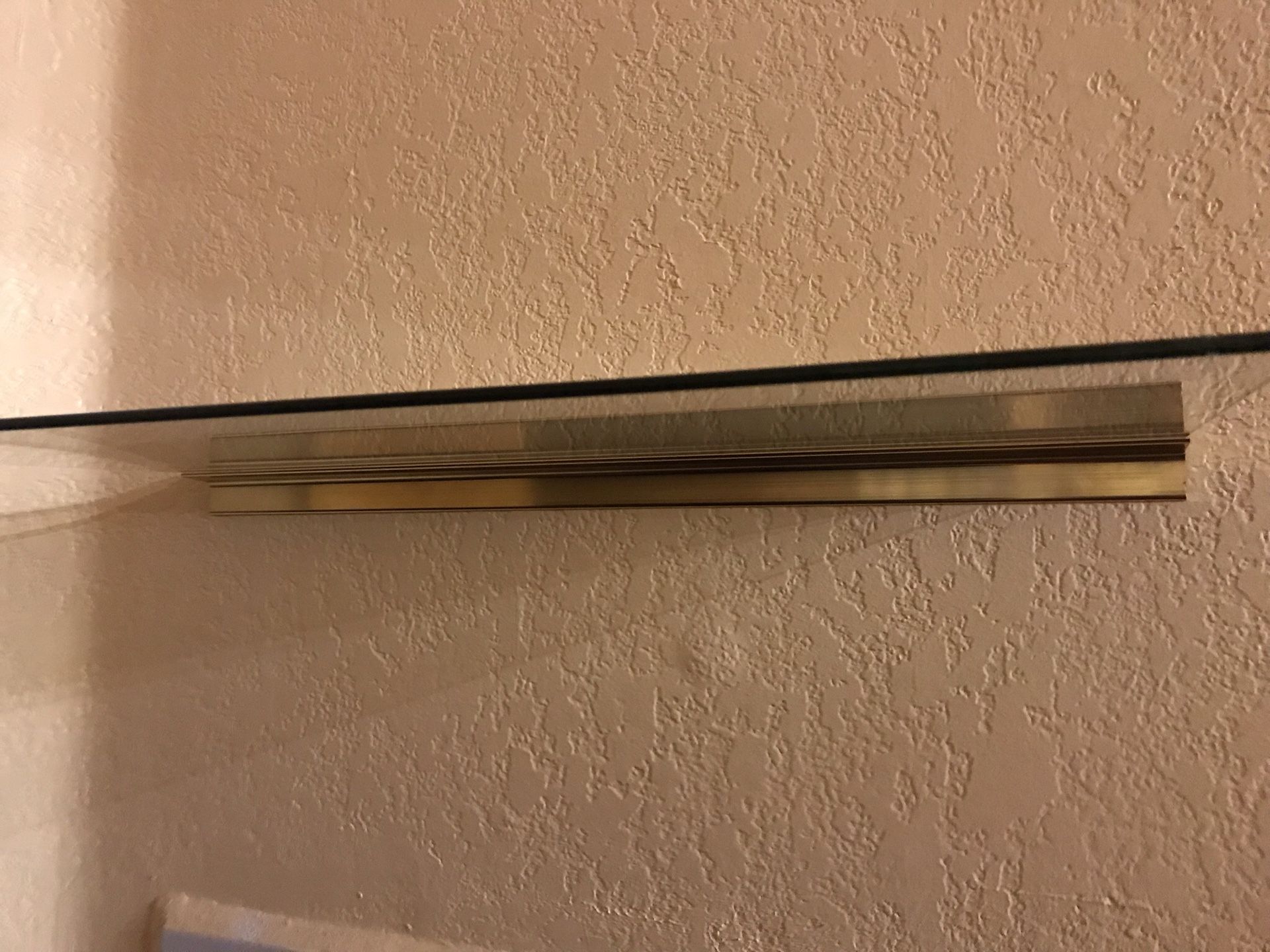 Floating Glass shelves