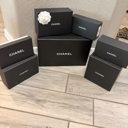7 Designer Chanel Authentic Empty Boxes 