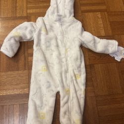 Nwt Baby Animals Comfy Soft Fleecy 6-9 Months Onesie Bodysuit