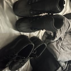 Timbs Work Boats N Black Vans 