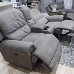 Electric Power recliner sofa set of 2