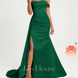 Green formal dress