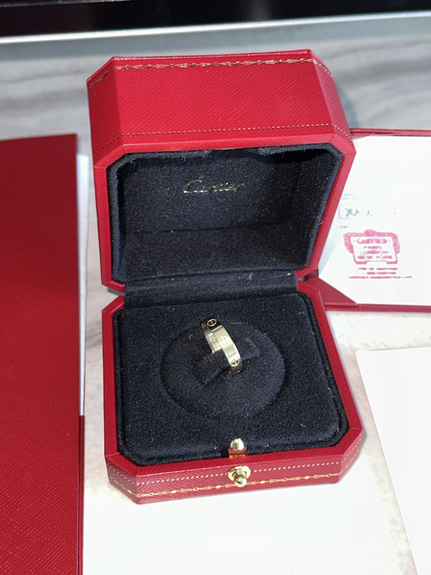 Authentic Cartier Love Ring 18k Yellow Gold