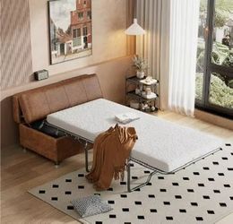 New Convertible Twin Sleeper Chair with Mattress