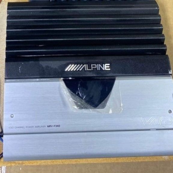 ALPINE Mrv-f340 4/3/2 Channel Amplifier Powerful Like New And
