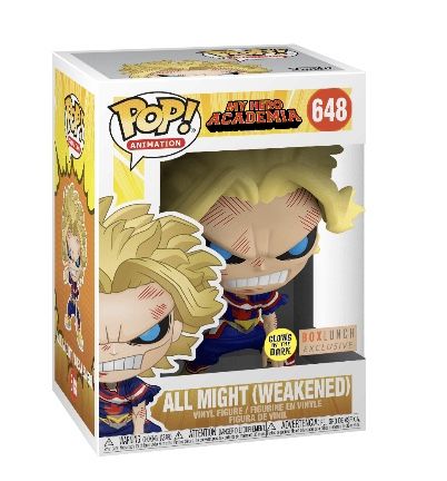 All Might Weakened Funko Pop #648