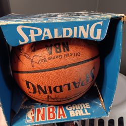 Autographed Houston rockets team