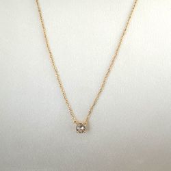 Adjustable Chain CZ Cubic Zirconia Pendant Necklace for Women