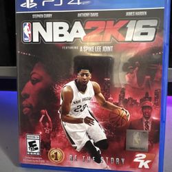 SONY NBA 2K16 PS4 Playstation 4 Anthony Davis Cover 2K Spike Lee 2016 Video Game
