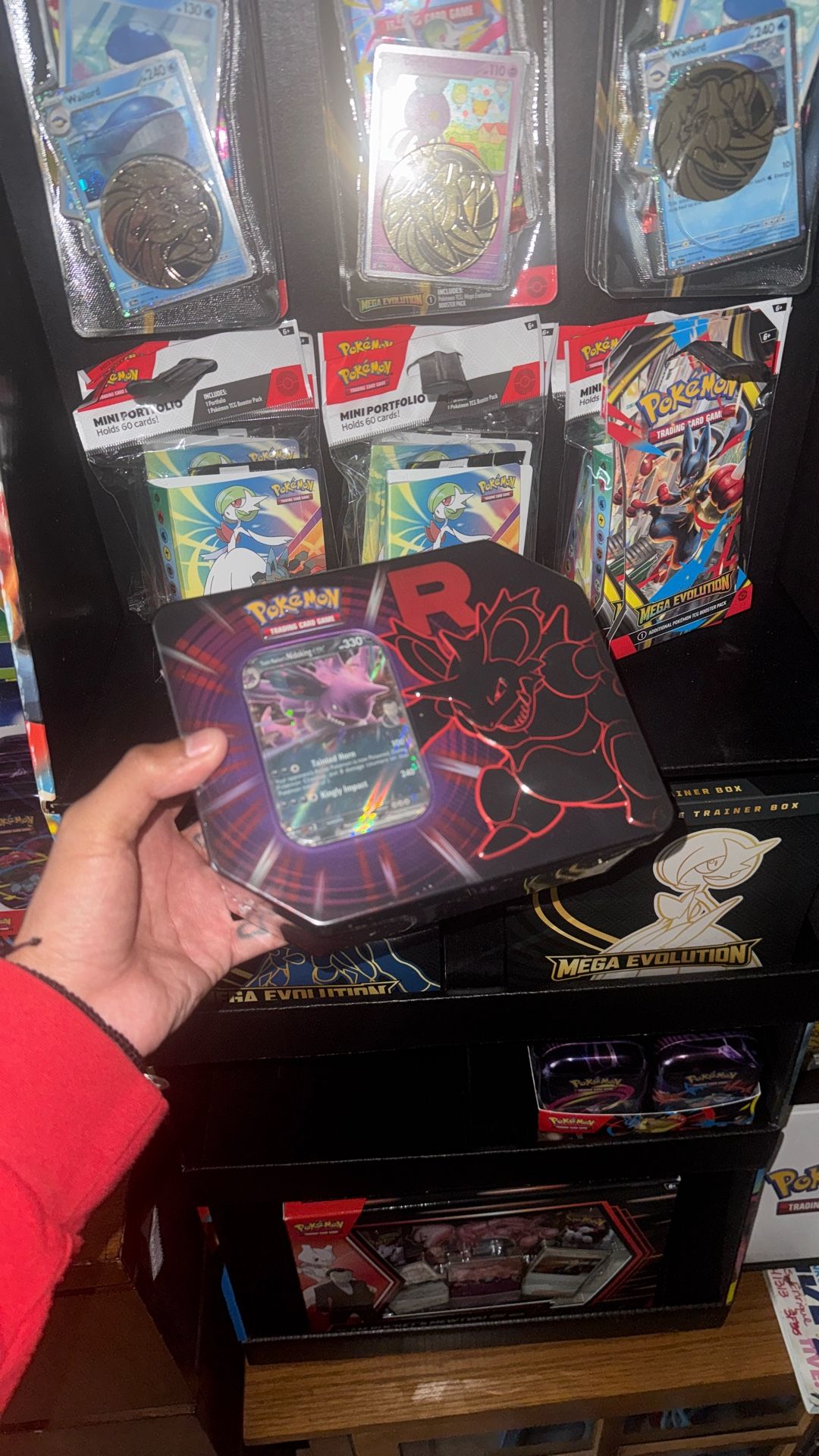 Pokemon Cards Destined Rivals Team Rocket Tin