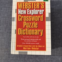 Webster’s New Explorer Crossword Puzzle Dictionary