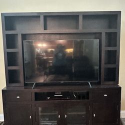 Solid Wood Entertainment Center 