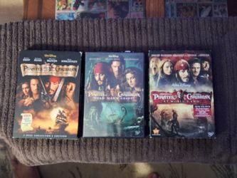Pirates of the Caribbean DVD set of  3