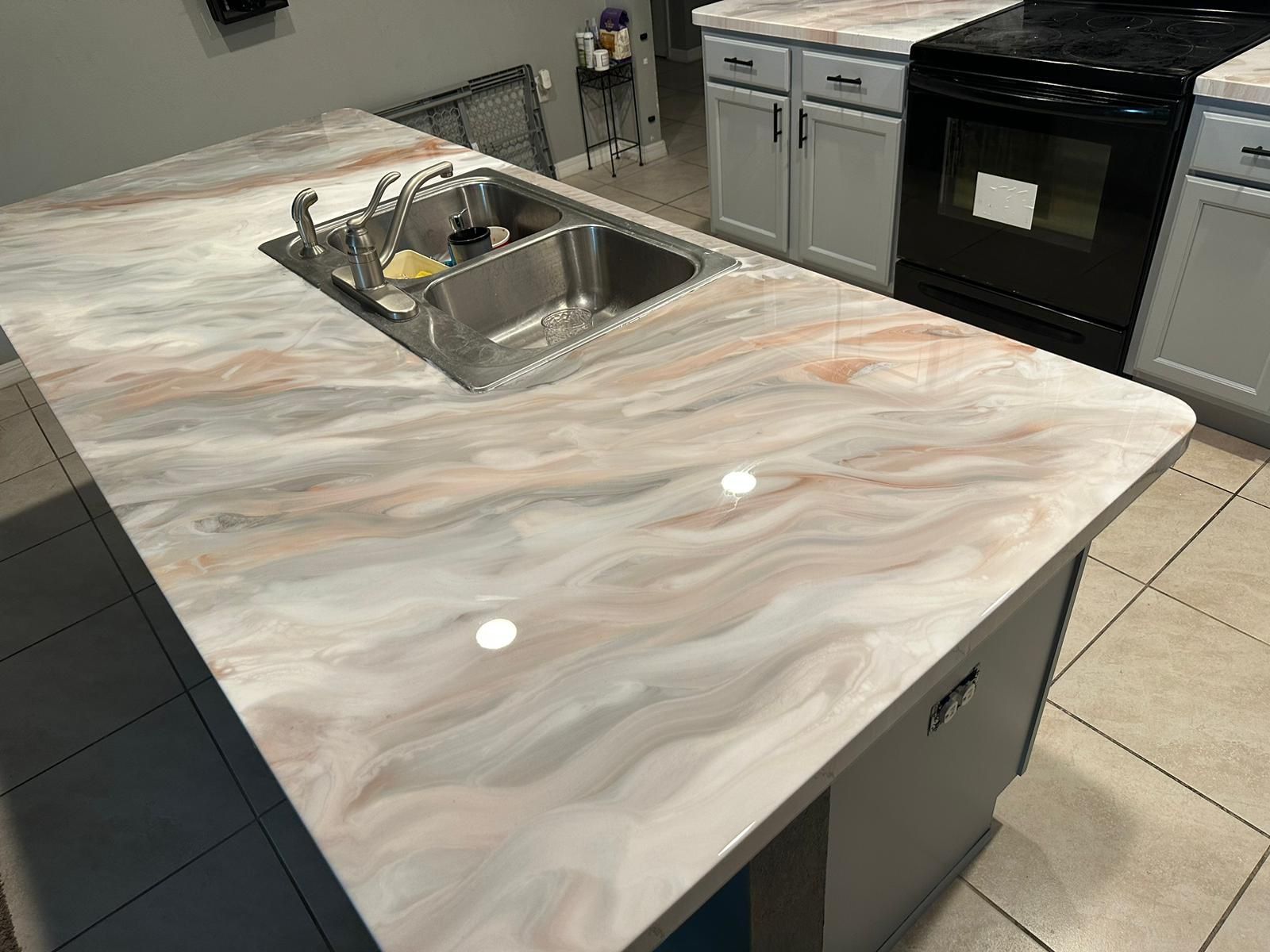 Epoxy Resin And Paint Cabinets