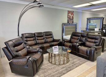 BRAND NEW RECLINING SOFA AND LOVESEAT WITH OPTIONAL RECLINER, INCLUDING FREE DELIVERY PAY UPON ARRIVAL