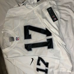 White Men Raiders Jersey 