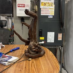 Antique Drift Wood Lamp