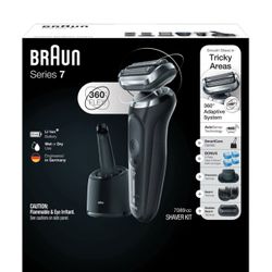  	 Braun Series 7 7089cc Electric Razor Shaver Kit for Men