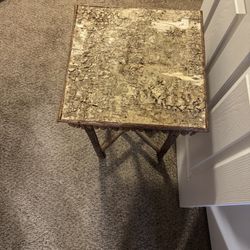 Bark Table Plant Stand