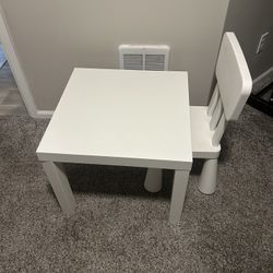IKEA  Kids Chair And Table 