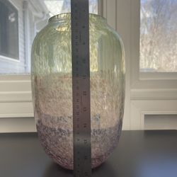 Large Vase. Glass.  Two Tone 
