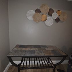 Slate And Metal Sofa Tables And Coffee Table