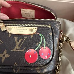 Authentic Louis Vuitton Murakami Mini Bum Bag Cherry Collection