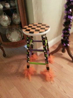 Custom painted stools
