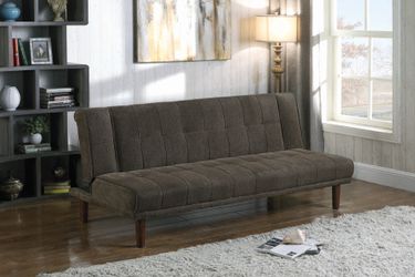 Beautiful Chenille Sofa Bed with Drop Down Armrests $299- SALE!