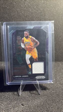 LeBron James Panini Prizm Sensational Swatches Relic Card